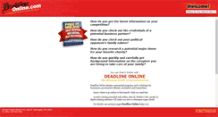 Desktop Screenshot of deadlineonline.com